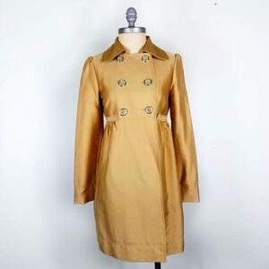 Kenneth Cole New With Tags Camel Trench Coat • Double Breasted • Classic